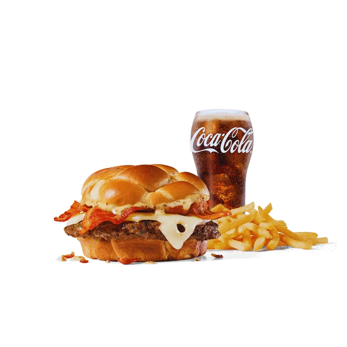 Bacon Ultimate Cheeseburger combo served with fries and drink