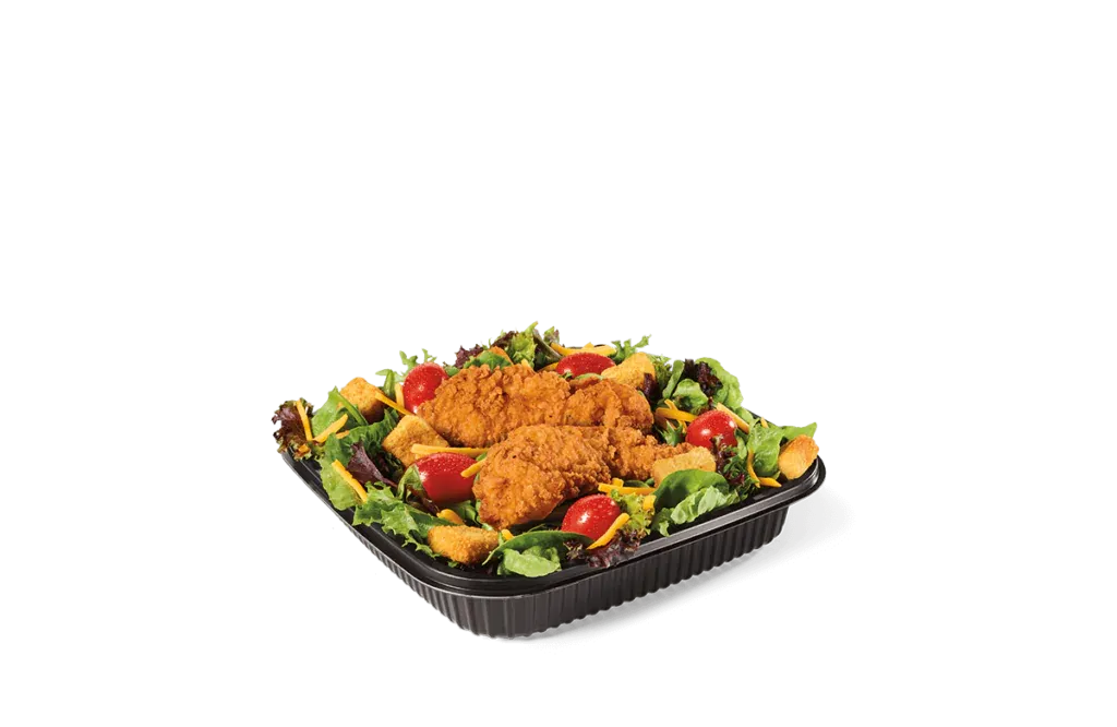 Fresh lettuce and veggies paired with crispy chicken for extra crunch.