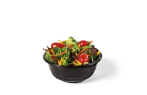 Lighter Menu (Salad) 5 Jack In The Box Lighter Menu & Salad Prices
A small serving of fresh lettuce, tomatoes, and dressing on the side.