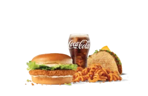 Includes Jr. Jumbo Jack Cheeseburger