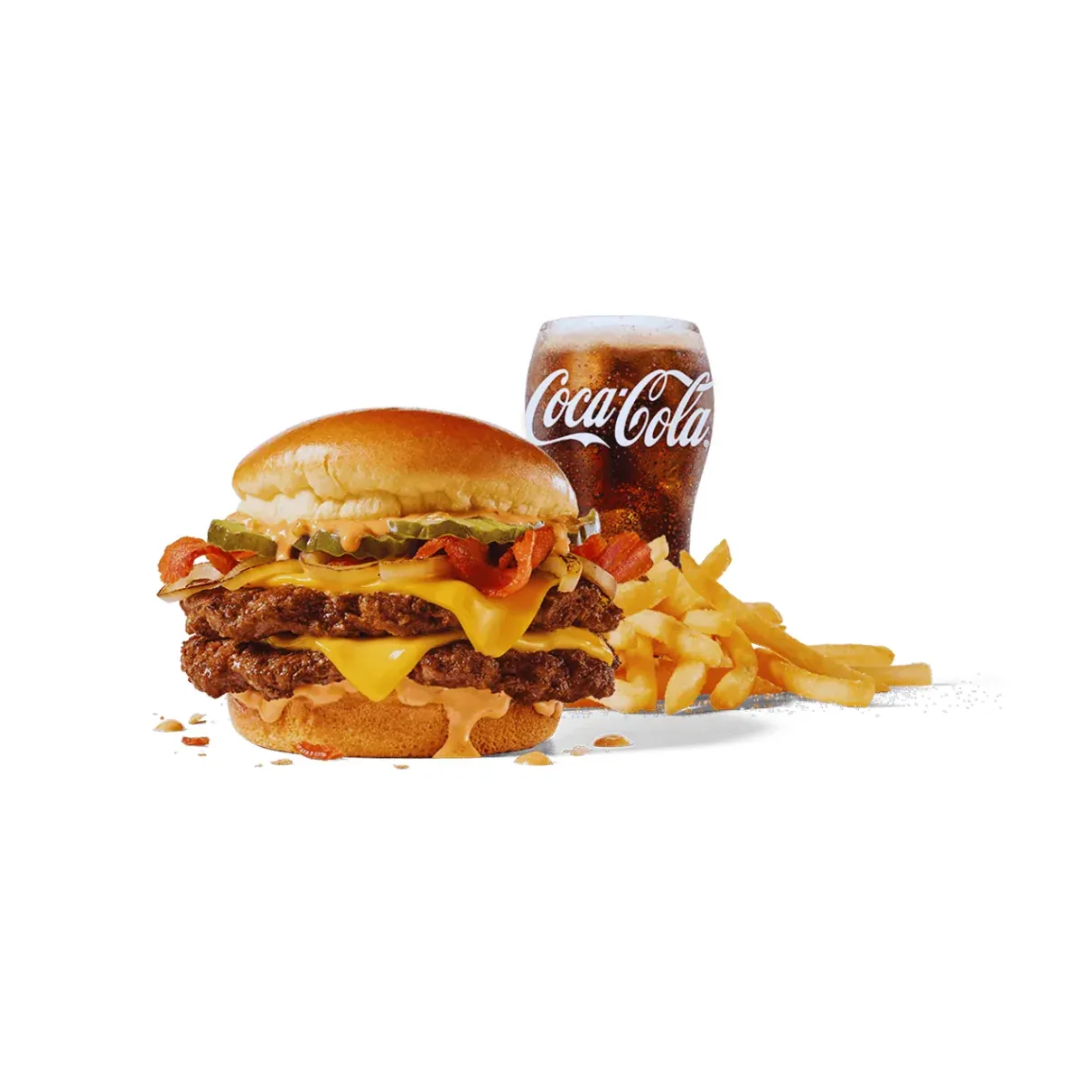 Ultimate Cheeseburger combo with fries and beverage