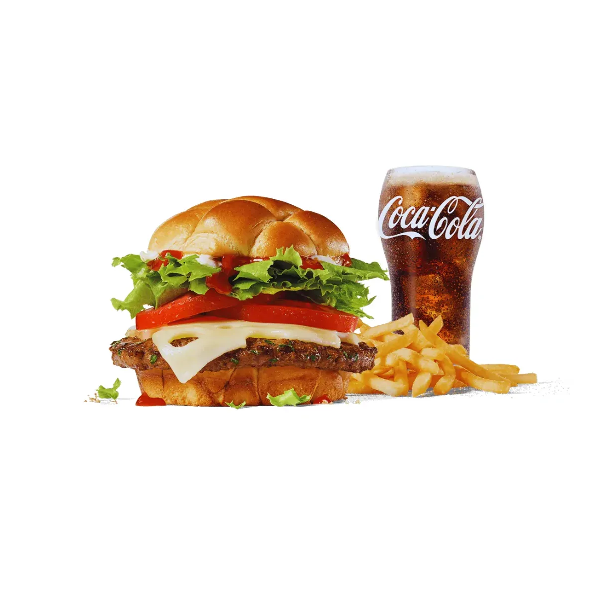 Classic Buttery Jack combo with garlic butter burger, fries and drink