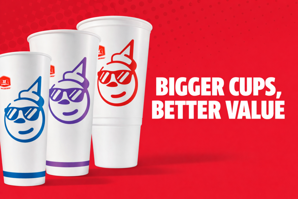 ack in the Box drink cups - Bigger Cups Better Value